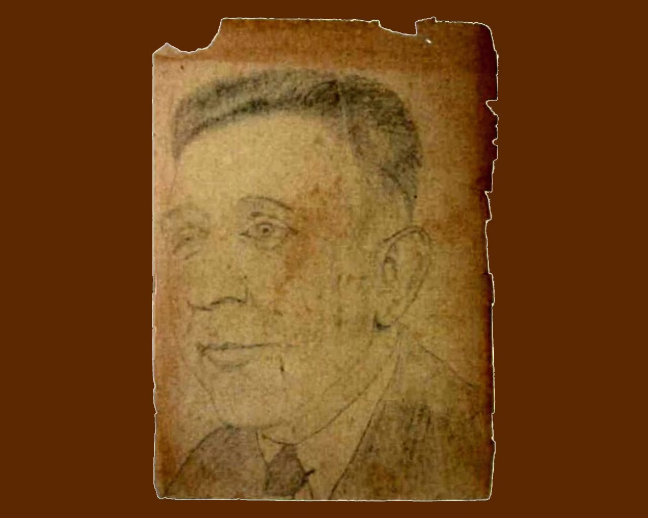 Schets oud portret blik naar links vaag etsen potlood houtskool jan hendrik roosink zelfportret in memoriam gedicht gerrit roosink