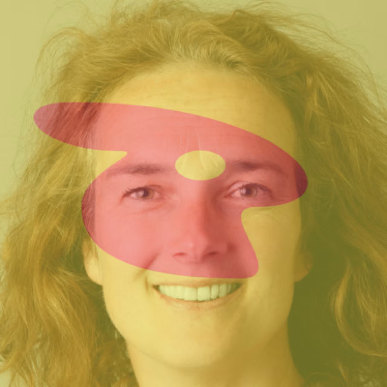 Creatieve afbeelding met een gezicht en rood schilderspalet, passend bij #39 Nathalie Baartman De Marylin Monroe van Borne